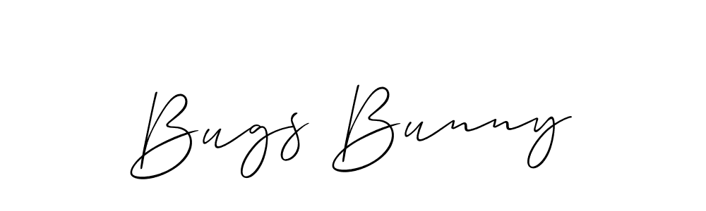 Create a beautiful signature design for name Bugs Bunny. With this signature (Allison_Script) fonts, you can make a handwritten signature for free. Bugs Bunny signature style 2 images and pictures png