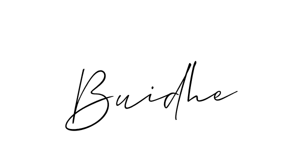 How to make Buidhe signature? Allison_Script is a professional autograph style. Create handwritten signature for Buidhe name. Buidhe signature style 2 images and pictures png