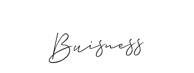 How to make Buisness signature? Allison_Script is a professional autograph style. Create handwritten signature for Buisness name. Buisness signature style 2 images and pictures png