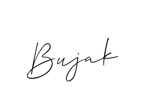 How to Draw Bujak signature style? Allison_Script is a latest design signature styles for name Bujak. Bujak signature style 2 images and pictures png