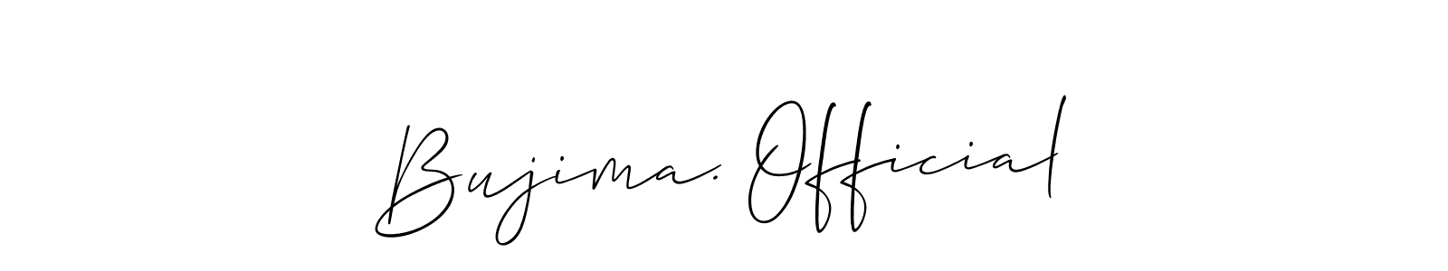 Once you've used our free online signature maker to create your best signature Allison_Script style, it's time to enjoy all of the benefits that Bujima. Official name signing documents. Bujima. Official signature style 2 images and pictures png