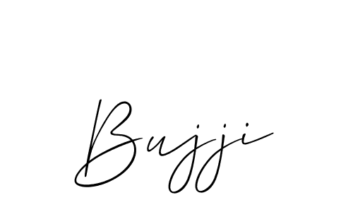 How to make Bujji name signature. Use Allison_Script style for creating short signs online. This is the latest handwritten sign. Bujji signature style 2 images and pictures png