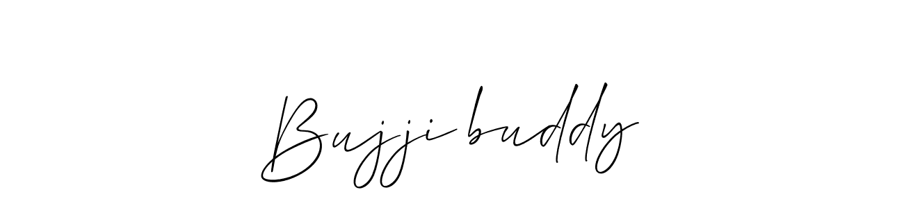 It looks lik you need a new signature style for name Bujji♡buddy. Design unique handwritten (Allison_Script) signature with our free signature maker in just a few clicks. Bujji♡buddy signature style 2 images and pictures png