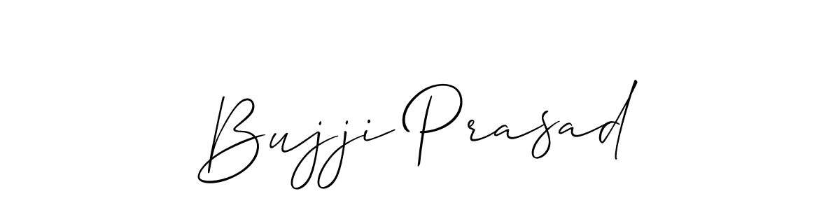 Make a beautiful signature design for name Bujji Prasad. With this signature (Allison_Script) style, you can create a handwritten signature for free. Bujji Prasad signature style 2 images and pictures png