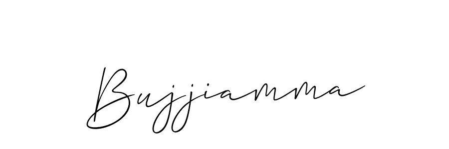 Allison_Script is a professional signature style that is perfect for those who want to add a touch of class to their signature. It is also a great choice for those who want to make their signature more unique. Get Bujjiamma name to fancy signature for free. Bujjiamma signature style 2 images and pictures png