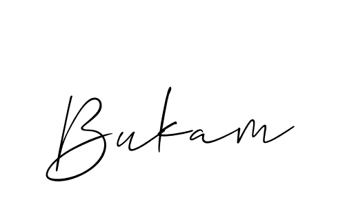 if you are searching for the best signature style for your name Bukam. so please give up your signature search. here we have designed multiple signature styles  using Allison_Script. Bukam signature style 2 images and pictures png