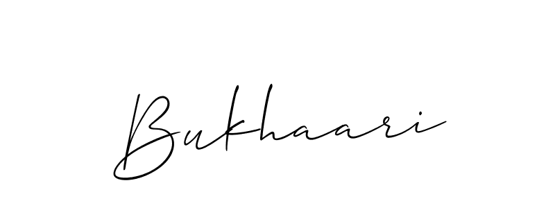 It looks lik you need a new signature style for name Bukhaari. Design unique handwritten (Allison_Script) signature with our free signature maker in just a few clicks. Bukhaari signature style 2 images and pictures png