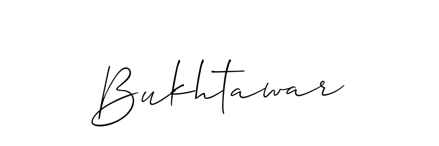 Design your own signature with our free online signature maker. With this signature software, you can create a handwritten (Allison_Script) signature for name Bukhtawar. Bukhtawar signature style 2 images and pictures png