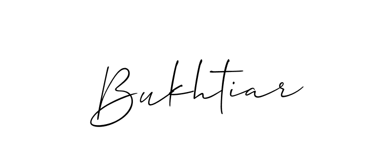 You should practise on your own different ways (Allison_Script) to write your name (Bukhtiar) in signature. don't let someone else do it for you. Bukhtiar signature style 2 images and pictures png