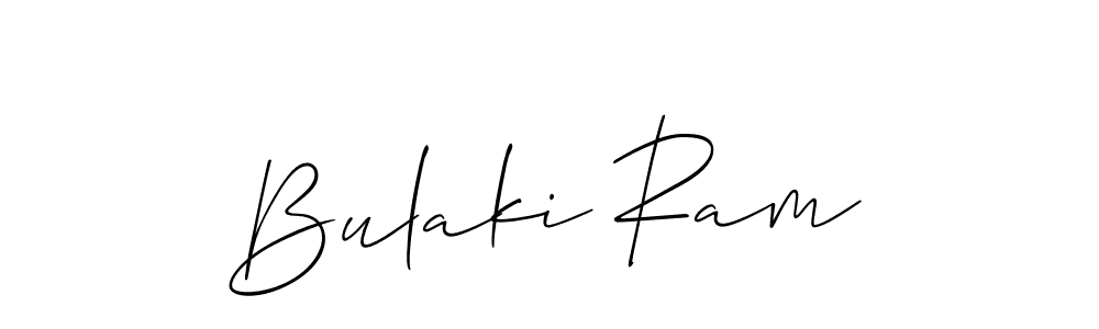 How to make Bulaki Ram name signature. Use Allison_Script style for creating short signs online. This is the latest handwritten sign. Bulaki Ram signature style 2 images and pictures png