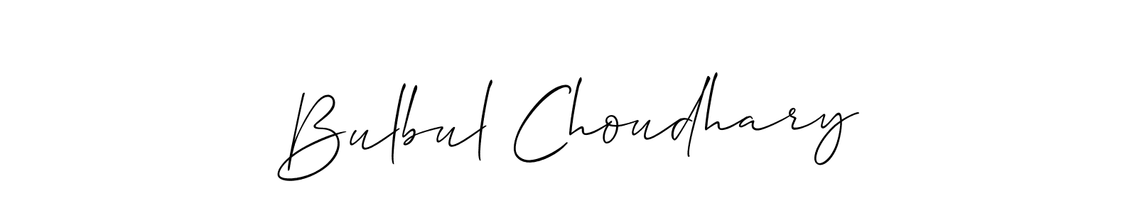 if you are searching for the best signature style for your name Bulbul Choudhary. so please give up your signature search. here we have designed multiple signature styles  using Allison_Script. Bulbul Choudhary signature style 2 images and pictures png