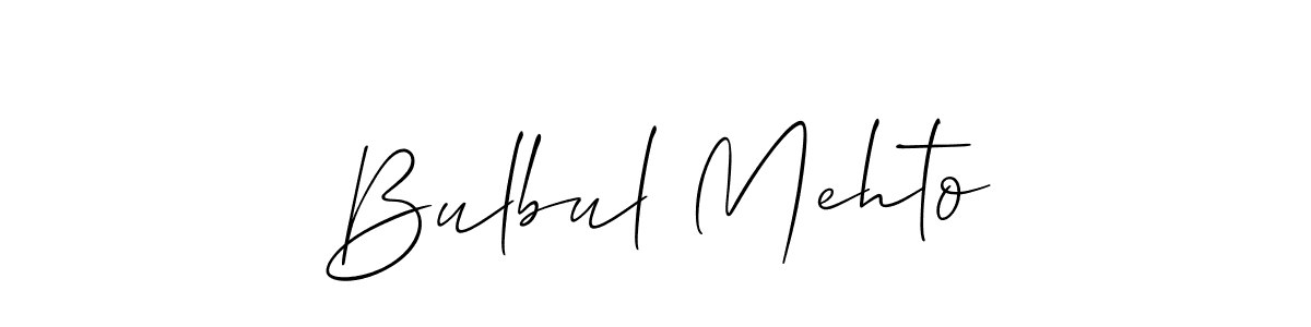 Similarly Allison_Script is the best handwritten signature design. Signature creator online .You can use it as an online autograph creator for name Bulbul Mehto. Bulbul Mehto signature style 2 images and pictures png