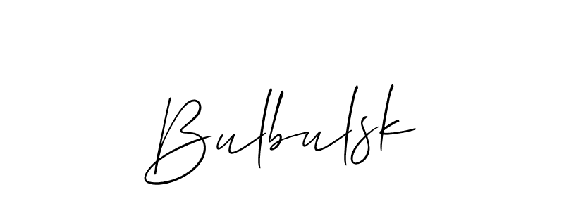 Bulbulsk stylish signature style. Best Handwritten Sign (Allison_Script) for my name. Handwritten Signature Collection Ideas for my name Bulbulsk. Bulbulsk signature style 2 images and pictures png