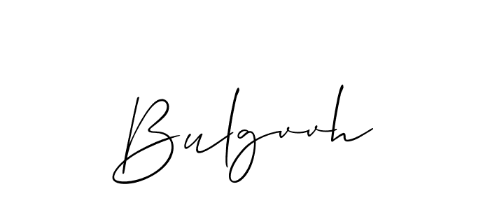 Make a beautiful signature design for name Bulgvvh. With this signature (Allison_Script) style, you can create a handwritten signature for free. Bulgvvh signature style 2 images and pictures png