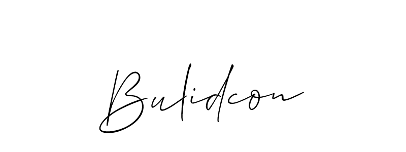 Also we have Bulidcon name is the best signature style. Create professional handwritten signature collection using Allison_Script autograph style. Bulidcon signature style 2 images and pictures png