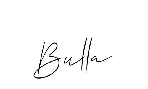 You should practise on your own different ways (Allison_Script) to write your name (Bulla) in signature. don't let someone else do it for you. Bulla signature style 2 images and pictures png