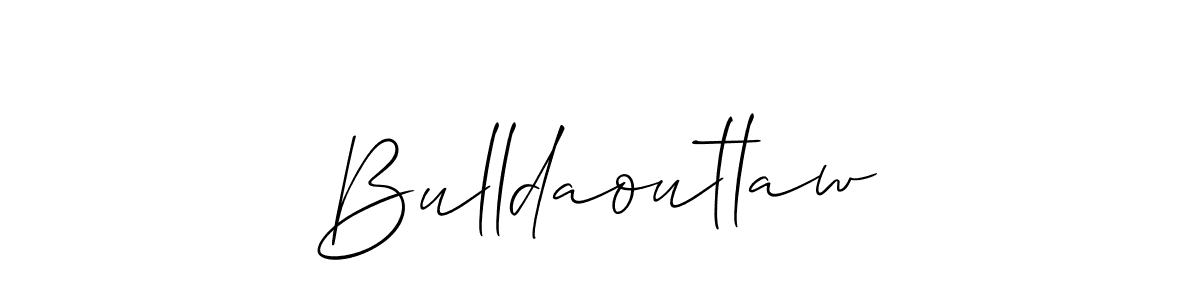 Best and Professional Signature Style for Bulldaoutlaw. Allison_Script Best Signature Style Collection. Bulldaoutlaw signature style 2 images and pictures png