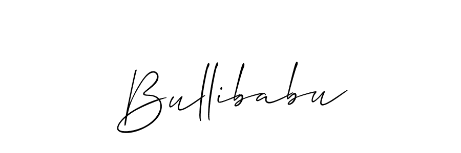 Make a beautiful signature design for name Bullibabu. Use this online signature maker to create a handwritten signature for free. Bullibabu signature style 2 images and pictures png