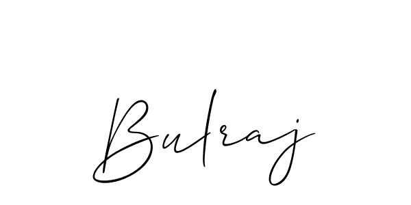 Make a beautiful signature design for name Bulraj. With this signature (Allison_Script) style, you can create a handwritten signature for free. Bulraj signature style 2 images and pictures png