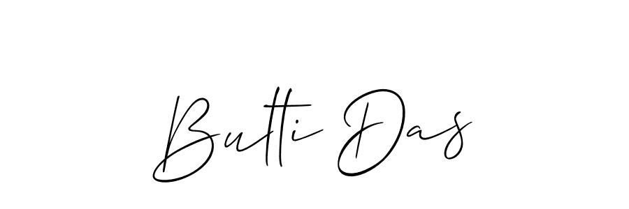 Also we have Bulti Das name is the best signature style. Create professional handwritten signature collection using Allison_Script autograph style. Bulti Das signature style 2 images and pictures png