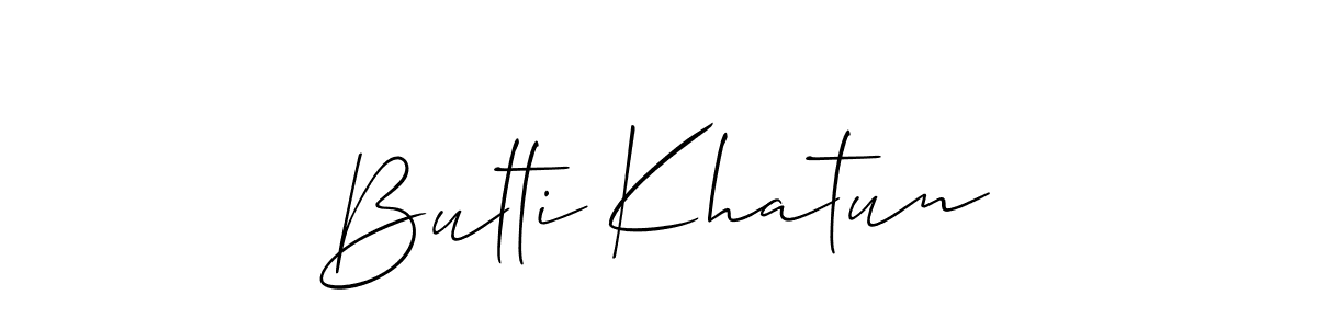 How to Draw Bulti Khatun signature style? Allison_Script is a latest design signature styles for name Bulti Khatun. Bulti Khatun signature style 2 images and pictures png