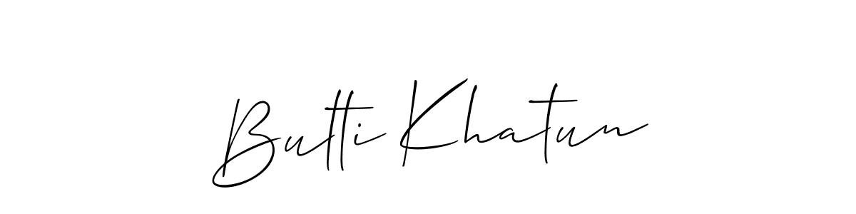 Also we have Bulti Khatun name is the best signature style. Create professional handwritten signature collection using Allison_Script autograph style. Bulti Khatun signature style 2 images and pictures png