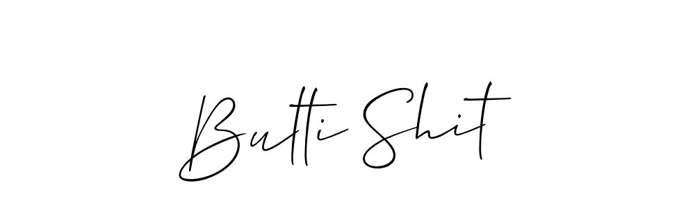 How to make Bulti Shit signature? Allison_Script is a professional autograph style. Create handwritten signature for Bulti Shit name. Bulti Shit signature style 2 images and pictures png