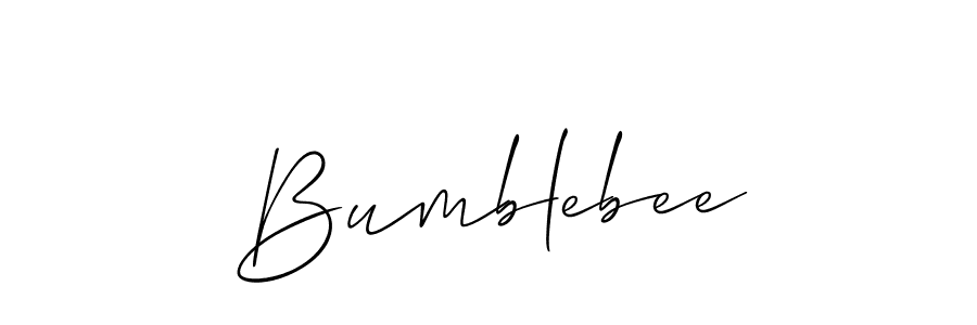 Make a beautiful signature design for name Bumblebee. With this signature (Allison_Script) style, you can create a handwritten signature for free. Bumblebee signature style 2 images and pictures png