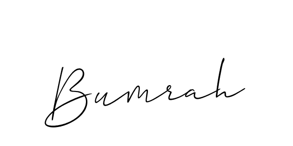 Also we have Bumrah name is the best signature style. Create professional handwritten signature collection using Allison_Script autograph style. Bumrah signature style 2 images and pictures png