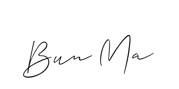 Best and Professional Signature Style for Bun Ma. Allison_Script Best Signature Style Collection. Bun Ma signature style 2 images and pictures png