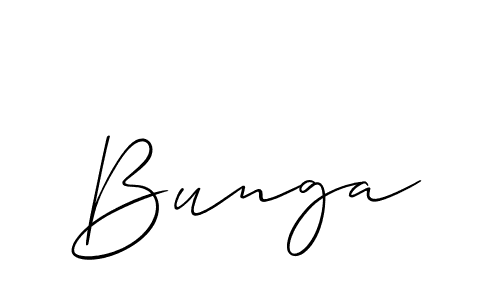 Best and Professional Signature Style for Bunga. Allison_Script Best Signature Style Collection. Bunga signature style 2 images and pictures png