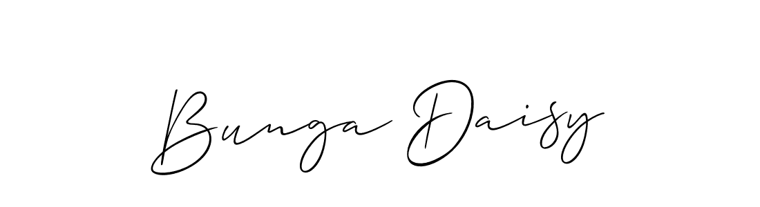 Allison_Script is a professional signature style that is perfect for those who want to add a touch of class to their signature. It is also a great choice for those who want to make their signature more unique. Get Bunga Daisy name to fancy signature for free. Bunga Daisy signature style 2 images and pictures png