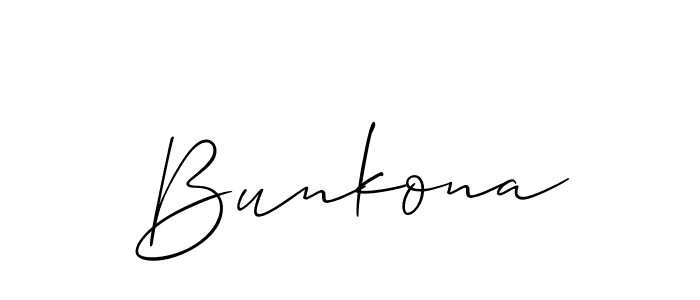 This is the best signature style for the Bunkona name. Also you like these signature font (Allison_Script). Mix name signature. Bunkona signature style 2 images and pictures png
