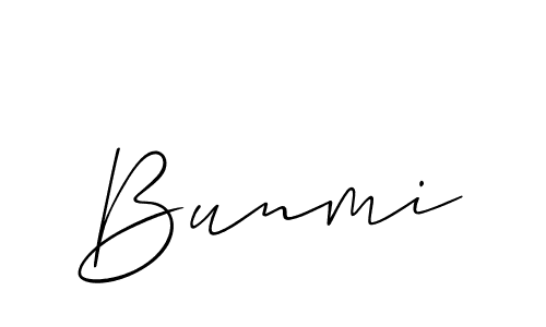 if you are searching for the best signature style for your name Bunmi. so please give up your signature search. here we have designed multiple signature styles  using Allison_Script. Bunmi signature style 2 images and pictures png