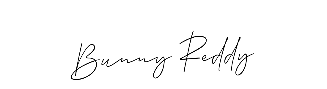 Bunny Reddy stylish signature style. Best Handwritten Sign (Allison_Script) for my name. Handwritten Signature Collection Ideas for my name Bunny Reddy. Bunny Reddy signature style 2 images and pictures png