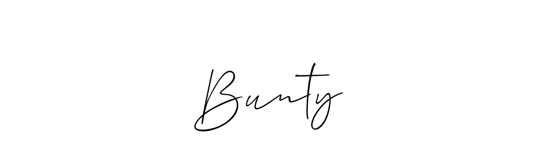 You should practise on your own different ways (Allison_Script) to write your name (Bunty❤️) in signature. don't let someone else do it for you. Bunty❤️ signature style 2 images and pictures png