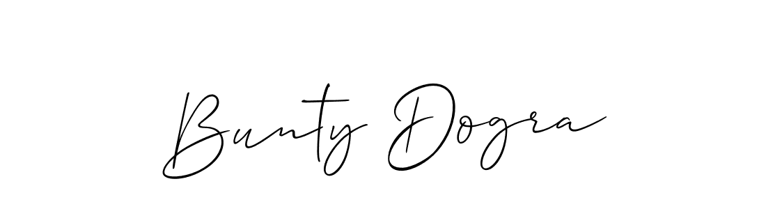 Also You can easily find your signature by using the search form. We will create Bunty Dogra name handwritten signature images for you free of cost using Allison_Script sign style. Bunty Dogra signature style 2 images and pictures png