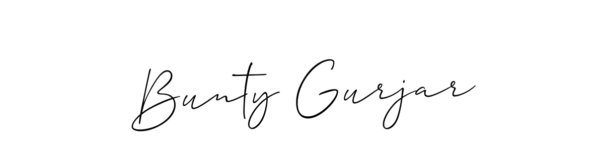 How to Draw Bunty Gurjar signature style? Allison_Script is a latest design signature styles for name Bunty Gurjar. Bunty Gurjar signature style 2 images and pictures png
