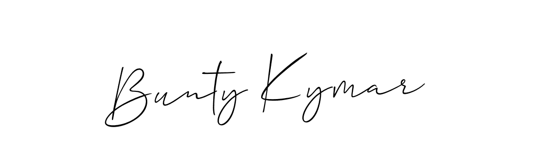 Here are the top 10 professional signature styles for the name Bunty Kymar. These are the best autograph styles you can use for your name. Bunty Kymar signature style 2 images and pictures png