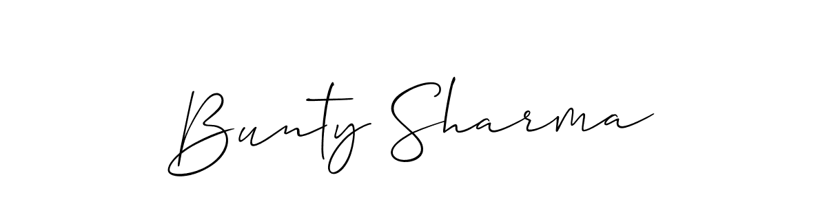Similarly Allison_Script is the best handwritten signature design. Signature creator online .You can use it as an online autograph creator for name Bunty Sharma. Bunty Sharma signature style 2 images and pictures png