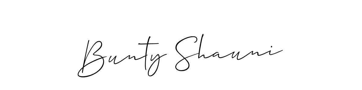 Similarly Allison_Script is the best handwritten signature design. Signature creator online .You can use it as an online autograph creator for name Bunty Shauni. Bunty Shauni signature style 2 images and pictures png