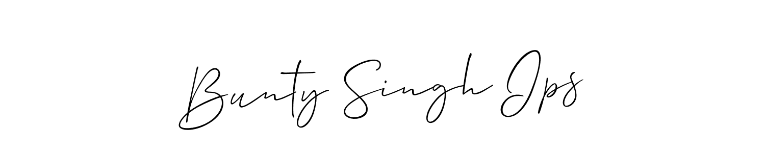 How to Draw Bunty Singh Ips signature style? Allison_Script is a latest design signature styles for name Bunty Singh Ips. Bunty Singh Ips signature style 2 images and pictures png
