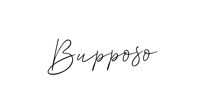 Use a signature maker to create a handwritten signature online. With this signature software, you can design (Allison_Script) your own signature for name Bupposo. Bupposo signature style 2 images and pictures png