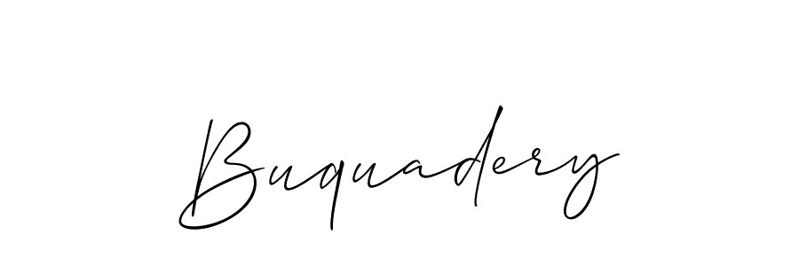 Create a beautiful signature design for name Buquadery. With this signature (Allison_Script) fonts, you can make a handwritten signature for free. Buquadery signature style 2 images and pictures png