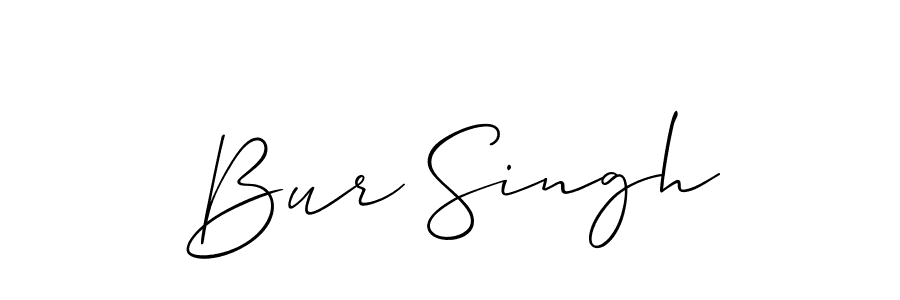 How to Draw Bur Singh signature style? Allison_Script is a latest design signature styles for name Bur Singh. Bur Singh signature style 2 images and pictures png