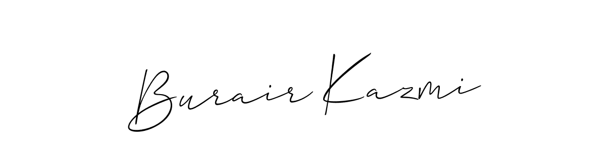 Burair Kazmi stylish signature style. Best Handwritten Sign (Allison_Script) for my name. Handwritten Signature Collection Ideas for my name Burair Kazmi. Burair Kazmi signature style 2 images and pictures png