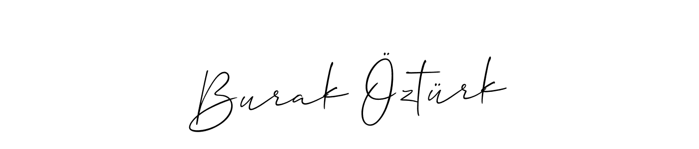 Create a beautiful signature design for name Burak Öztürk. With this signature (Allison_Script) fonts, you can make a handwritten signature for free. Burak Öztürk signature style 2 images and pictures png