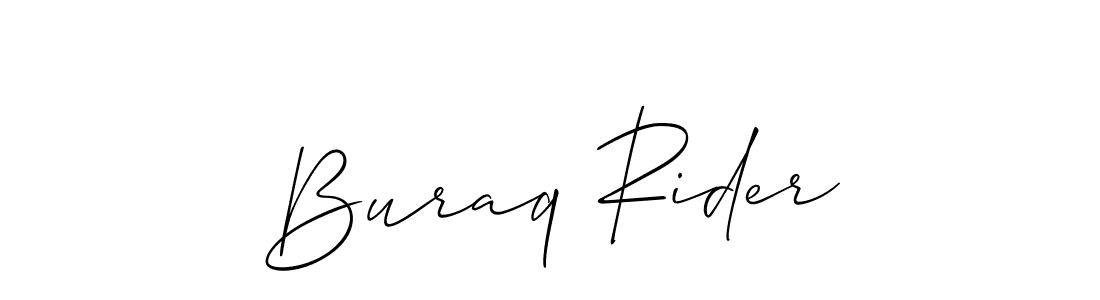 How to make Buraq Rider signature? Allison_Script is a professional autograph style. Create handwritten signature for Buraq Rider name. Buraq Rider signature style 2 images and pictures png