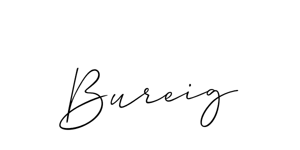 How to make Bureig name signature. Use Allison_Script style for creating short signs online. This is the latest handwritten sign. Bureig signature style 2 images and pictures png