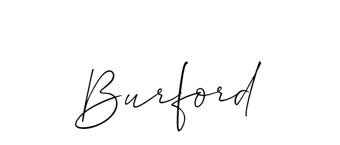 Make a short Burford signature style. Manage your documents anywhere anytime using Allison_Script. Create and add eSignatures, submit forms, share and send files easily. Burford signature style 2 images and pictures png